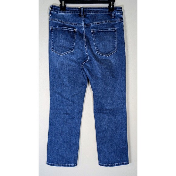 Lovervet by Vervet Women’s Size 31 Straight Leg Mid Rise Jean Blue Denim Stretch - Picture 2 of 9